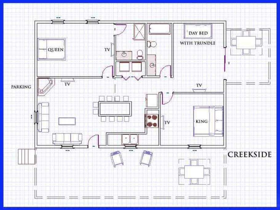 Creekside 3 Bedroom 2 Bath Cabin On Private Creek بانير إلك المظهر الخارجي الصورة